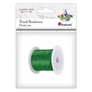 TITANUM Craft-Fun Series floristic wire color: green 20 m 1 pc (24BR0201-1)