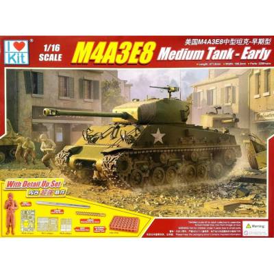 Merit I LOVE KIT International M4A3E8 Medium Tank Early 1:16