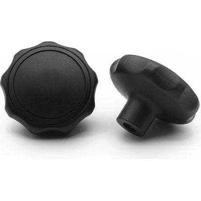Matica kovová s plastovou hlavou, 2 vrúbky / 106a-068 / M10 x 63 mm (čierna)