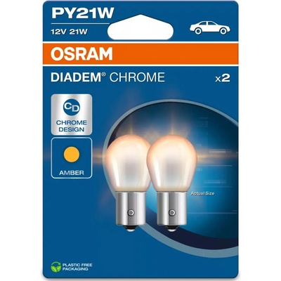 Osram PY21W 12V 21W BAU15s Diadem Chrome (7507DC-02B)