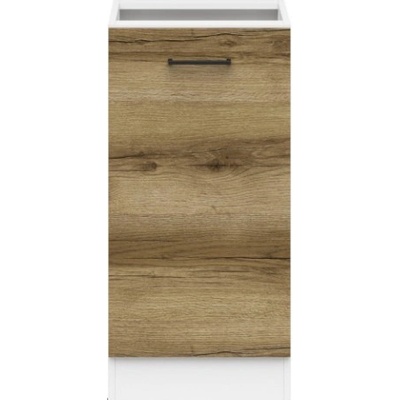 Junona Line skříňka D1D/40/82-P BBL, bílá/dub delano světlý – Zboží Dáma