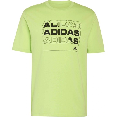 adidas Multi linear M svetlo zelené čierne