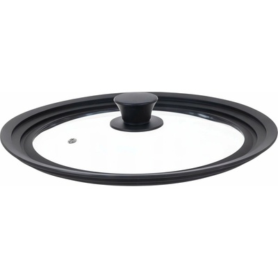Ruhhy 25560 Univerzální skleněná poklice se silikonovým lemem 3 v 1, 24/26/28 cm – Zboží Dáma