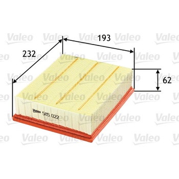 Vzduchový filter VALEO 585022