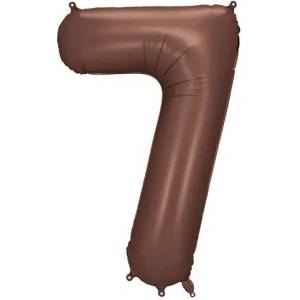Party Deco Фолиев Балон - Цифра, 86 см, Мока - 7 (fb1s-7-494)