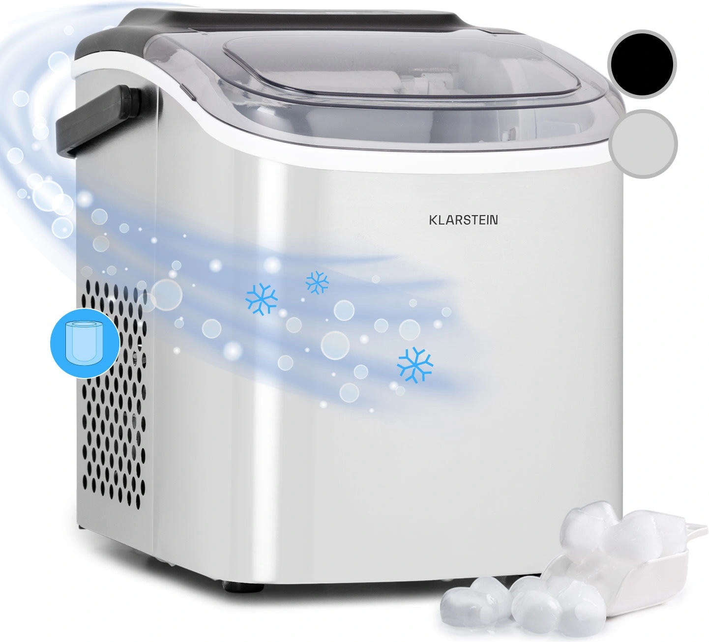 Klarstein Caldwell Ice Ball Maker 12kg/24h Резервоар за вода: 1, 3 л (ICE4-Caldwell-SS) (ICE4-Caldwell-SS)