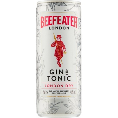 Beefeater Gin And Tonic 4,9 % 0,25 l (plech)
