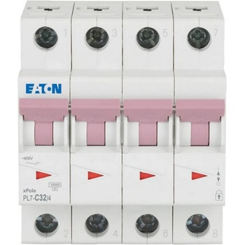 Eaton Автоматичен прекъсвач eaton pl7-c32/4, 165183 - 32 a, 4p (165183)