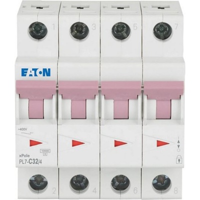 Eaton Автоматичен прекъсвач eaton pl7-c32/4, 165183 - 32 a, 4p (165183)
