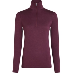 Icebreaker Дамско мериносово термобельо Icebreaker Women's 200 Oasis L/S Half Zip Merino longsleeve - Dark Berry - размер XL (115-2261-0815)