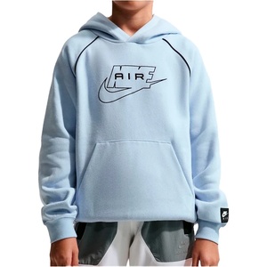 Nike Детски суичър Nike Kid's Air Pullover Hoodie - Hydrogen Blue / Black / Black - размер XS (704-6157-0211)