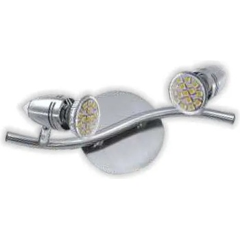 Image 1 of СПОТ KOLOS 2 LED GU10 2x4W 230V м. хр. +св. дърво (SP 30402)