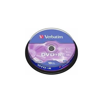 Verbatim DVD+R, 4.7 GB, 16x, AZO покритие, 10 броя в шпиндел, office1_2065220055