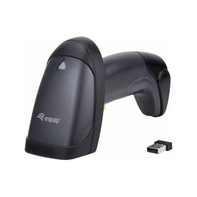 Htc equipement Equip 351023 четец на баркодове Ръчен баркод четец 1D LED Черен