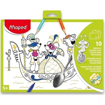 Maped Omaľovánky s metalickými dekoráciami