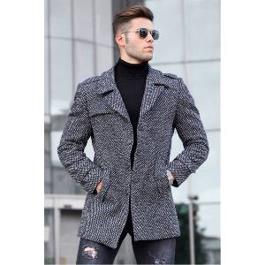 Madmext Мъжко късо палто 5186 - Антрацит #311254 (311254_Антрацита)