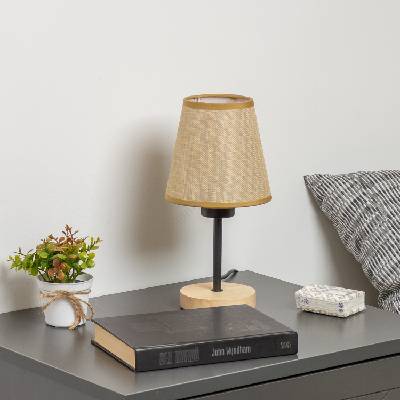 Brilagi - Настолна лампа NUBILA WOOD 1xE27/25W/230V дъб/светлокафяво (BG1567D)