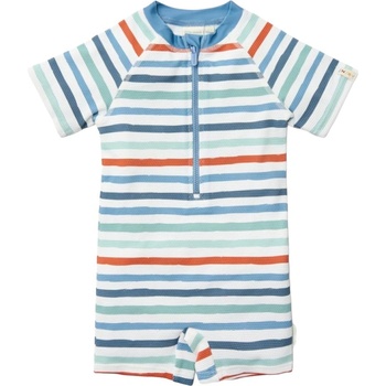 Little Dutch Бебешки цял бански костюм с къс ръкав Little Dutch - Stripes Multi Colour, 62/68 cm, 2-6 м (CL25038205)