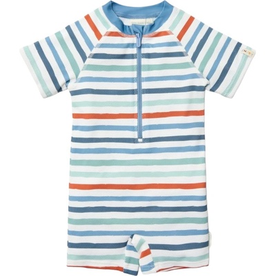 Little Dutch Бебешки цял бански костюм с къс ръкав Little Dutch - Stripes Multi Colour, 62/68 cm, 2-6 м (CL25038205)