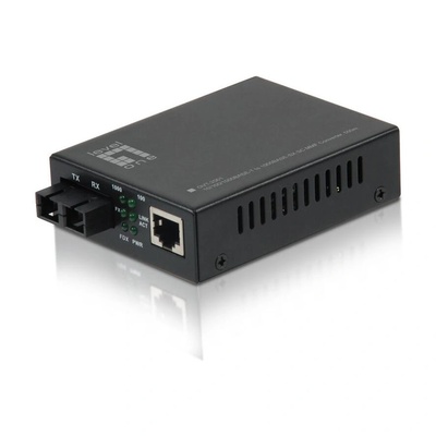 LevelOne LevelOne GVT-2001 мрежов медиен конвертор 1000 Мбит/с 850 nm Мулти режим Черен (GVT-2001) (GVT-2001)