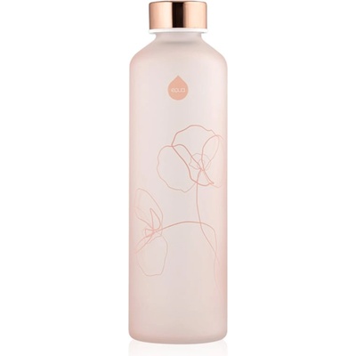 EQUA Mismatch стъклена бутилка за вода боя Bloom 750ml