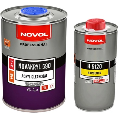 Novol Bezbarvý lak Novakryl 590 1L + 0,5L tužidlo