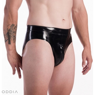 Latexové slipy s otvorem pro penis a varlata