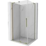 Mexen Velar L плъзгаща се душ кабина 100 x 110 см, прозрачна, златна - 871-100-110-03-50 (871-100-110-03-50)