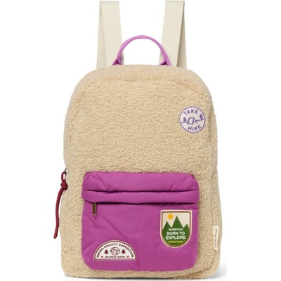 Studio Noos Midi Teddy ecru purple
