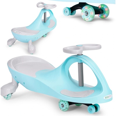 Ecotoys Dětské gravitační vozítko LED kola fialové