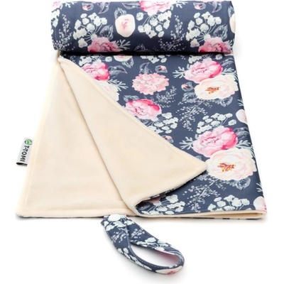 T-TOMI Changing Pad Grey Flowers Colour 50x70