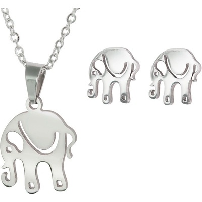 Linda's Jewelry sada šperkov slon šťastie chirurgická oceľ IS072