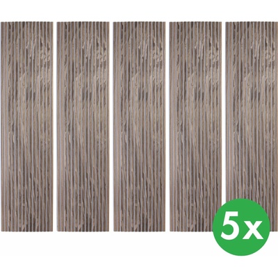 B2B Partner Dřevěný akustický panel, 2400 x 600 mm, B2BP005, balení 5 ks, dub mořený