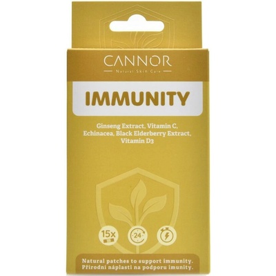 Cannor Přírodní náplasti Immunity 15 ks