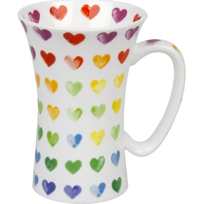 Könitz Colourful Cast Hearts Mega Mug hrnek šálek obří hrnek kostní porcelán barevný 630 ml