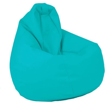 Pufrelax Пуф круша, 220л. , Nirvana Hobbit - Teteron Aqua, За открито, Перящ се калъф, Пълнеж от Полистиролни перли (PUF-G-NH-TEX-AQA)