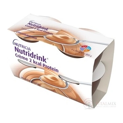 NUTRIDRINK CREME 2 KCAL PROTEIN S PŘÍCHUTÍ ČOKOLÁDOVOU POR SOL 24X200G