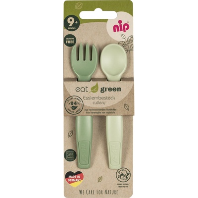 NIP príbor Nature line green 2 ks