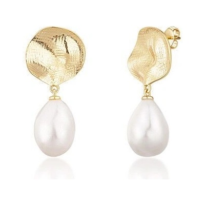 JwL Luxury Pearls nádherné pozlacené s pravými barokními perlami JL0724