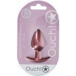 Ouch! Medium Silicone Plug Rose Gold 7.9 cm Comfortable Design