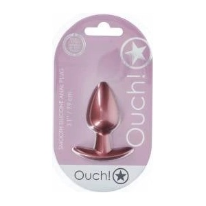 Ouch! Medium Silicone Plug Rose Gold 7.9 cm Comfortable Design