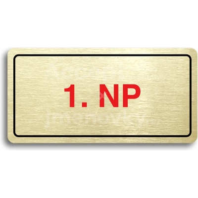 ACCEPT Piktogram 1. NP - zlatá tabulka - barevný tisk
