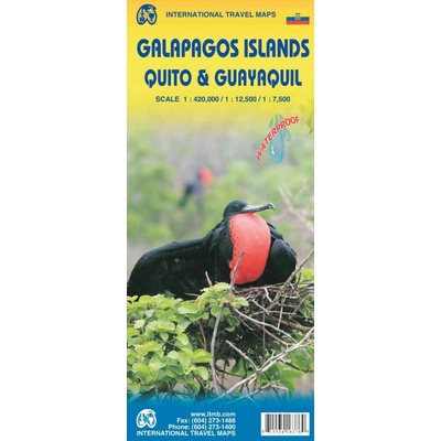 mapa Galapagos Isl. Quito Guayaquil 1:420 t. 1:12,5 t. 1:7