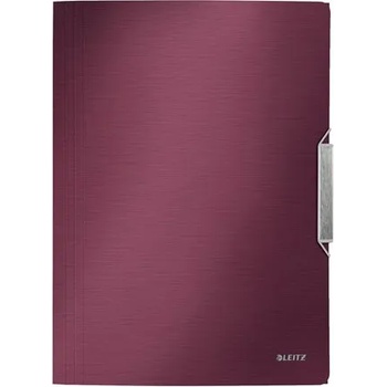 Leitz Папка от каучук, PP, A4, LEITZ "Style", гранатово червена 39770028 (39770028)