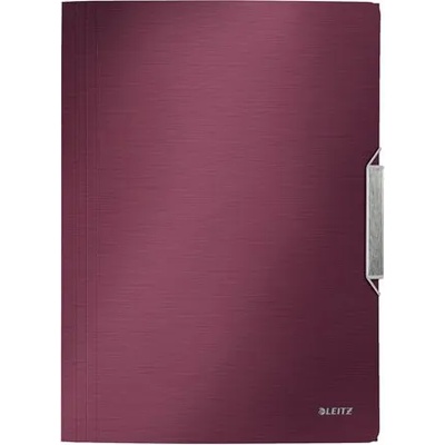 Leitz Папка от каучук, PP, A4, LEITZ "Style", гранатово червена 39770028 (39770028)