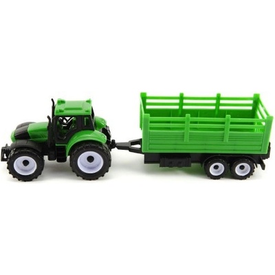 Teddies Traktor s přívěsem plast 28 cm