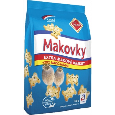 Snack Vest Makovky 16ks 90 g