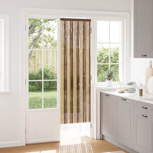 vidaXL Мрежа против насекоми Шенил Кафяв и бежов 56 x 185 cm 100% ПП (42034445)