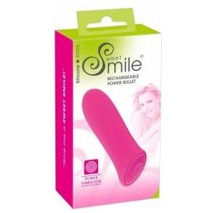 Sweet Smile Power Mini Vibrator 8.5cm Silicone Rechargeable Pink