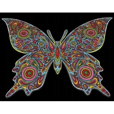 ColorVelvet Omalovánky velbloudí Motýl 47x35 cm
